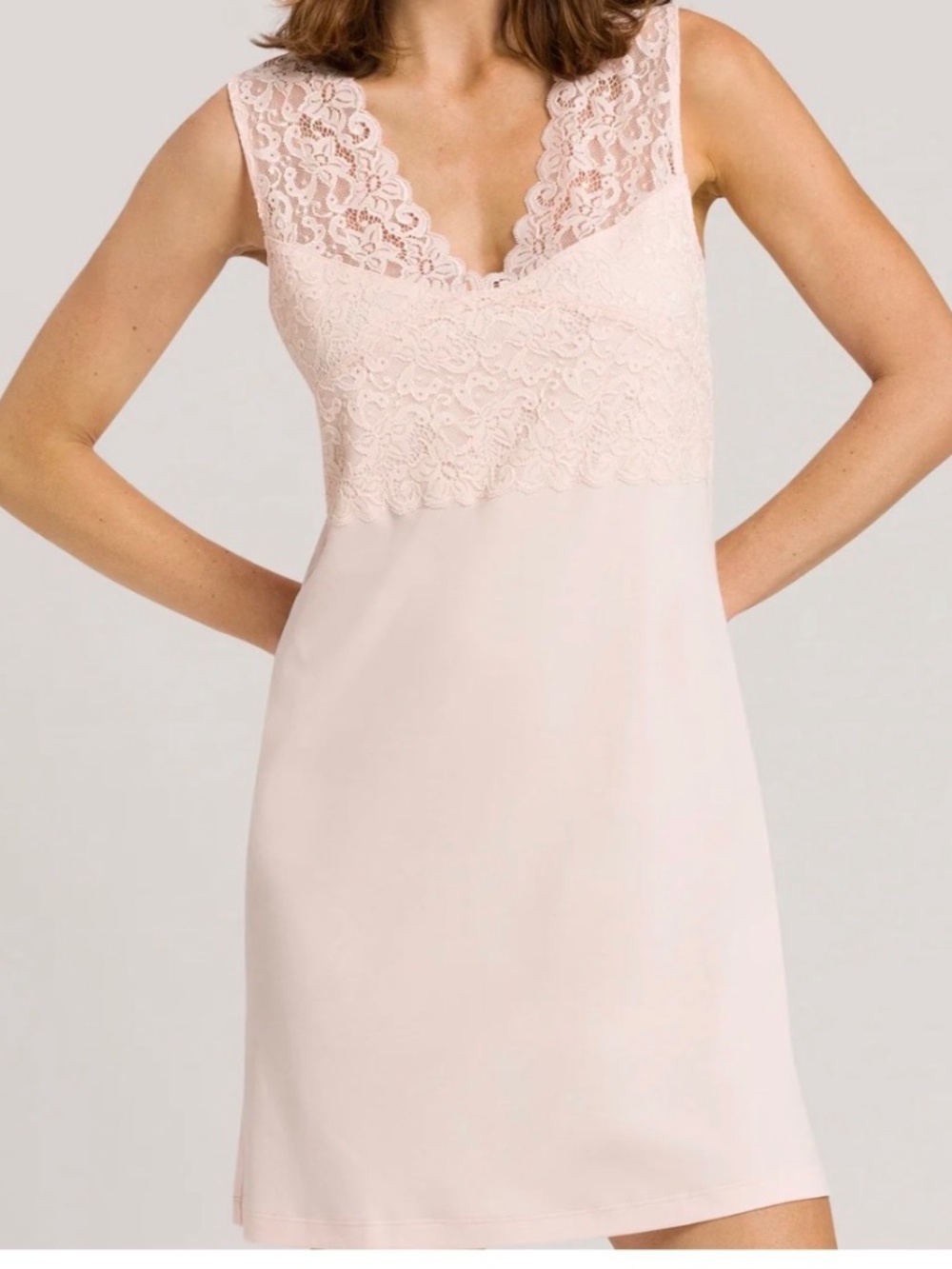 BURGUNDY-COLOR   HANRO  “Moments“ KNIT NIGHTGOWN